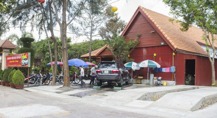 cafe rua xe cafe rửa xe